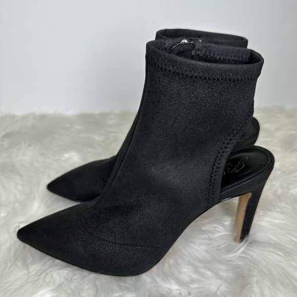 Jewel Badgley Mischka Sondra Open Heel Pointy Toe Booties.  EUC! - Picture 2 of 11